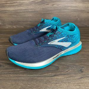 Brooks Ricochet Womens Shoes Size 9.5 B Blue Green Aqua Running Sneakers